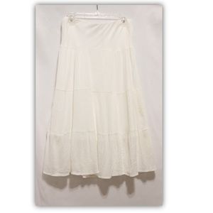 NWOT CHAPS Inner Lined BOHO MIDI SKIRT -1057UC